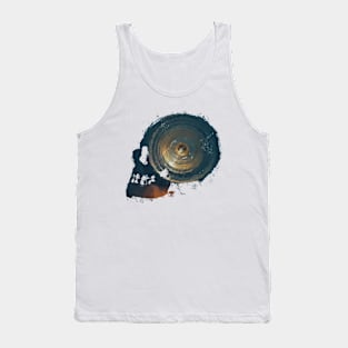 Golden Hour Cool Abstract sunset art gift design Tank Top